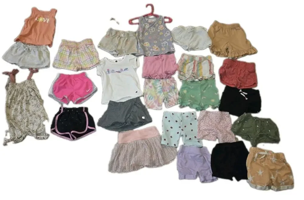 Girls 18-24M Clothing Lot 21 Bottoms + 7 For All Mankind Romper 22pc Bundle